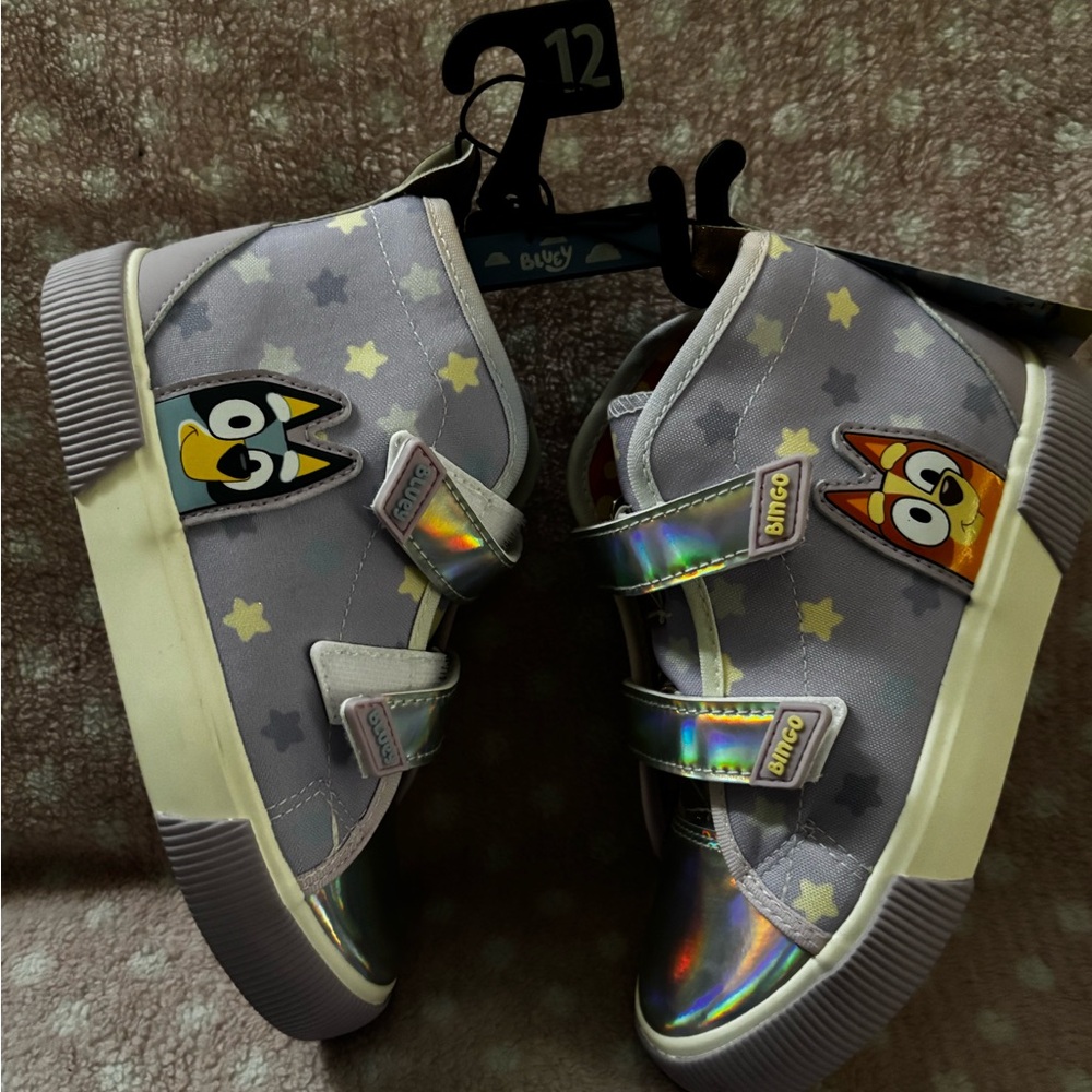 Bluey Kids High-Top Sneakers - Starry Gray